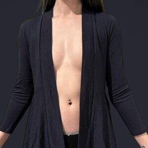 Navy Blue / Cardigan / Carol Rose / Lightweight Coverup / Size S